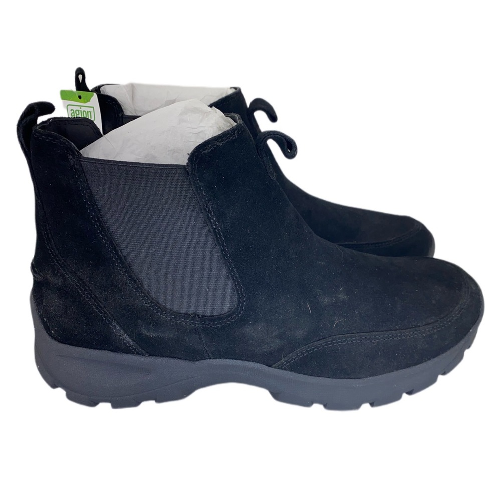 Lands End Chelsea Boots Mens 10 New Suede Leather 473030 All Weather Slip On